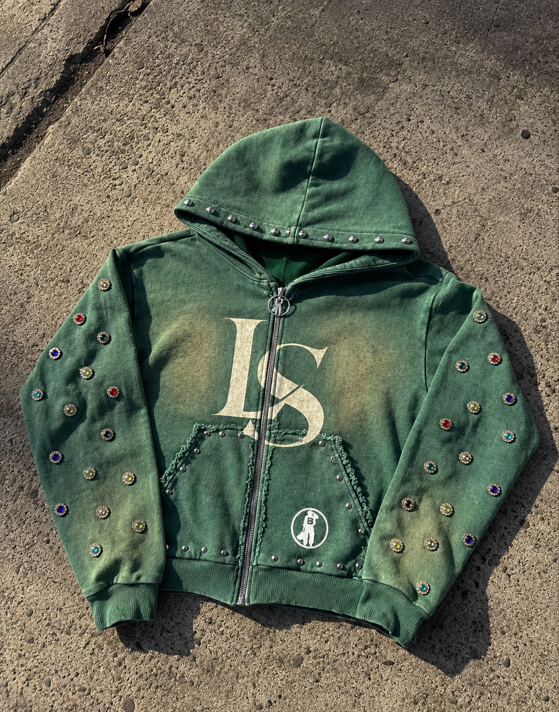 LS Emerald Studded Zip